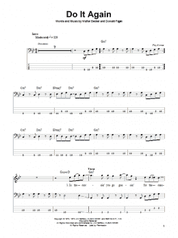 page one of Do It Again (Bass Guitar Tab)