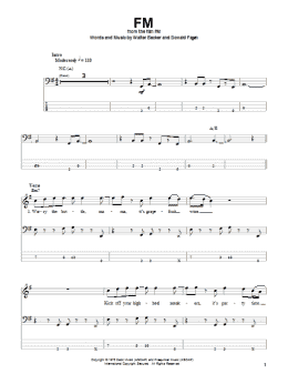 page one of FM (Bass Guitar Tab)