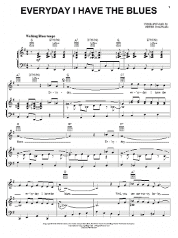 page one of Everyday I Have The Blues (Piano, Vocal & Guitar Chords (Right-Hand Melody))
