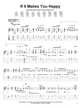 page one of If It Makes You Happy (Easy Guitar Tab)