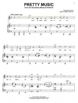 page one of Pretty Music (from Parade) (Piano & Vocal)