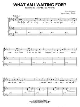 page one of What Am I Waiting For? (from Parade) (Piano & Vocal)