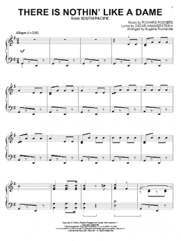 page one of There Is Nothin' Like A Dame (Piano Solo)