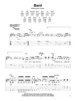 page one of Bent (Easy Guitar Tab)