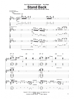 page one of Stand Back (Guitar Tab)
