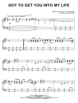page one of Got To Get You Into My Life (Piano Solo)