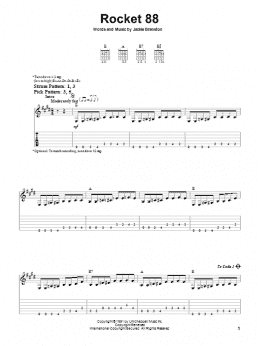 page one of Rocket 88 (Easy Guitar Tab)