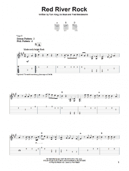 page one of Red River Rock (Easy Guitar Tab)