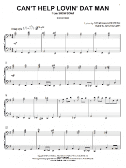 page one of Can't Help Lovin' Dat Man (Piano Duet)