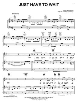 page one of Just Have To Wait (Piano, Vocal & Guitar Chords (Right-Hand Melody))