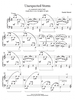 page one of Unexpected Storm (Educational Piano)
