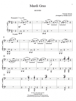 page one of Mardi Gras (Piano Duet)