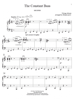 page one of The Constant Bass (Piano Duet)