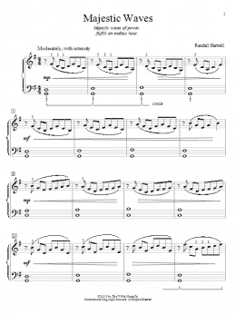 page one of Majestic Waves (Educational Piano)