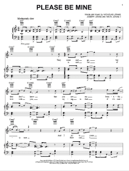 page one of Please Be Mine (Piano, Vocal & Guitar Chords (Right-Hand Melody))