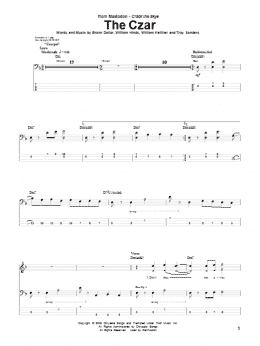page one of The Czar (Bass Guitar Tab)