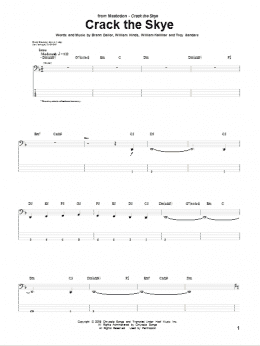 page one of Crack The Skye (Bass Guitar Tab)