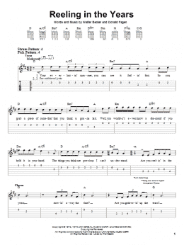 page one of Reeling In The Years (Easy Guitar Tab)