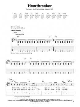 page one of Heartbreaker (Easy Guitar Tab)