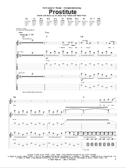page one of Prostitute (Guitar Tab)