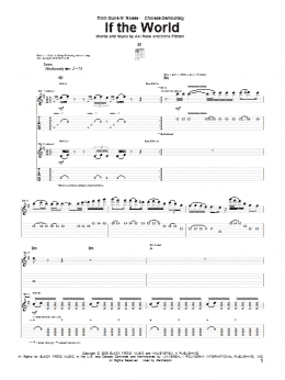page one of If The World (Guitar Tab)