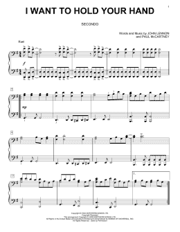 page one of I Want To Hold Your Hand (Piano Duet)