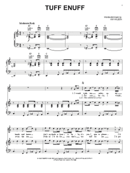 page one of Tuff Enuff (Piano, Vocal & Guitar Chords (Right-Hand Melody))