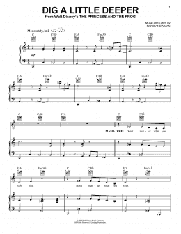 page one of Dig A Little Deeper (Piano, Vocal & Guitar Chords (Right-Hand Melody))