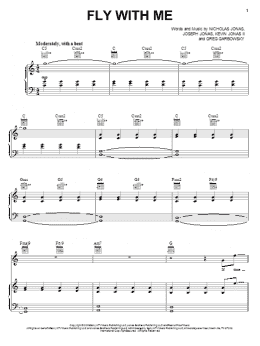 page one of Fly With Me (Piano, Vocal & Guitar Chords (Right-Hand Melody))