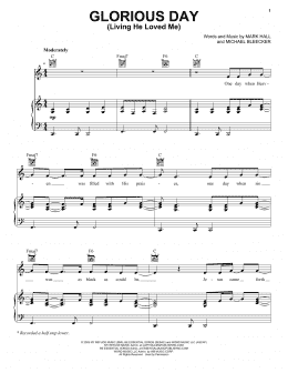 page one of Glorious Day (Living He Loved Me) (Piano, Vocal & Guitar Chords (Right-Hand Melody))