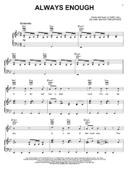 page one of Always Enough (Piano, Vocal & Guitar Chords (Right-Hand Melody))