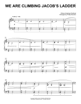 page one of We Are Climbing Jacob's Ladder (arr. Phillip Keveren) (Piano Solo)