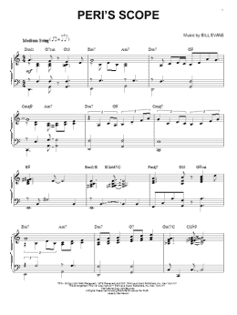 page one of Peri's Scope (arr. Brent Edstrom) (Piano Solo)