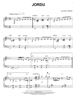 page one of Jordu (arr. Brent Edstrom) (Piano Solo)