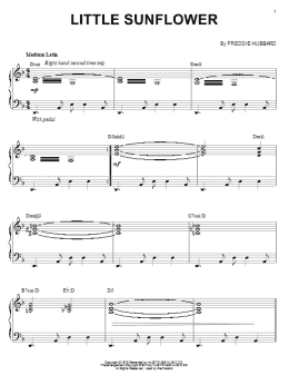 page one of Little Sunflower (arr. Brent Edstrom) (Piano Solo)