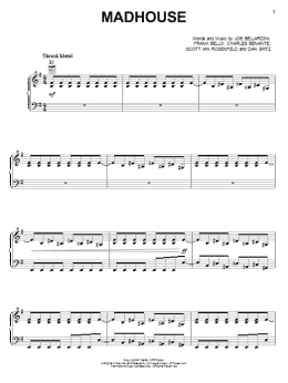 page one of Madhouse (Piano, Vocal & Guitar Chords (Right-Hand Melody))