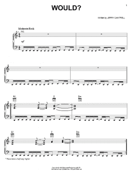 page one of Would? (Piano, Vocal & Guitar Chords (Right-Hand Melody))