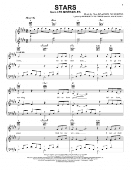 page one of Stars (Piano, Vocal & Guitar Chords (Right-Hand Melody))