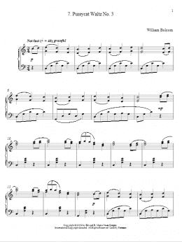 page one of Pussycat Waltz No. 3 (Piano Solo)