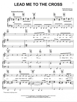 page one of Lead Me To The Cross (Piano, Vocal & Guitar Chords (Right-Hand Melody))