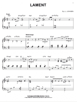 page one of Lament (arr. Brent Edstrom) (Piano Solo)