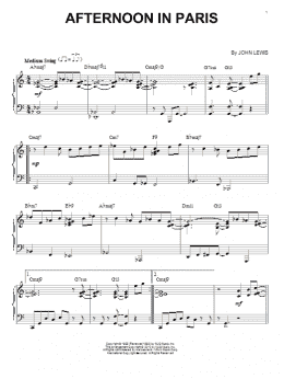 page one of Afternoon In Paris (arr. Brent Edstrom) (Piano Solo)