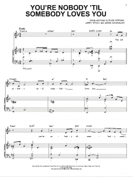 page one of You're Nobody 'Til Somebody Loves You (Piano & Vocal)
