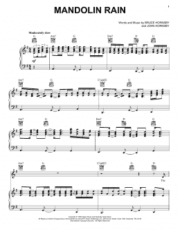 page one of Mandolin Rain (Piano, Vocal & Guitar Chords (Right-Hand Melody))