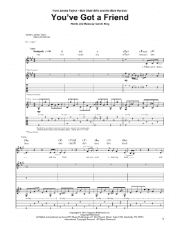page one of You've Got A Friend (Guitar Tab)