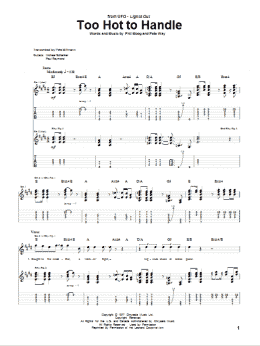 page one of Too Hot To Handle (Guitar Tab)