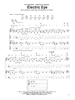 page one of Electric Eye (Guitar Tab)