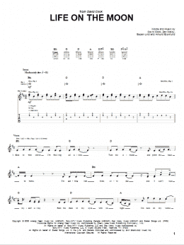 page one of Life On The Moon (Guitar Tab)