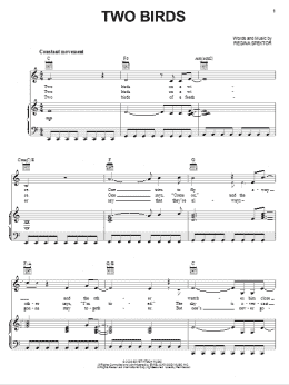 page one of Two Birds (Piano, Vocal & Guitar Chords (Right-Hand Melody))