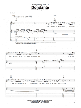 page one of Dondante (Guitar Tab)